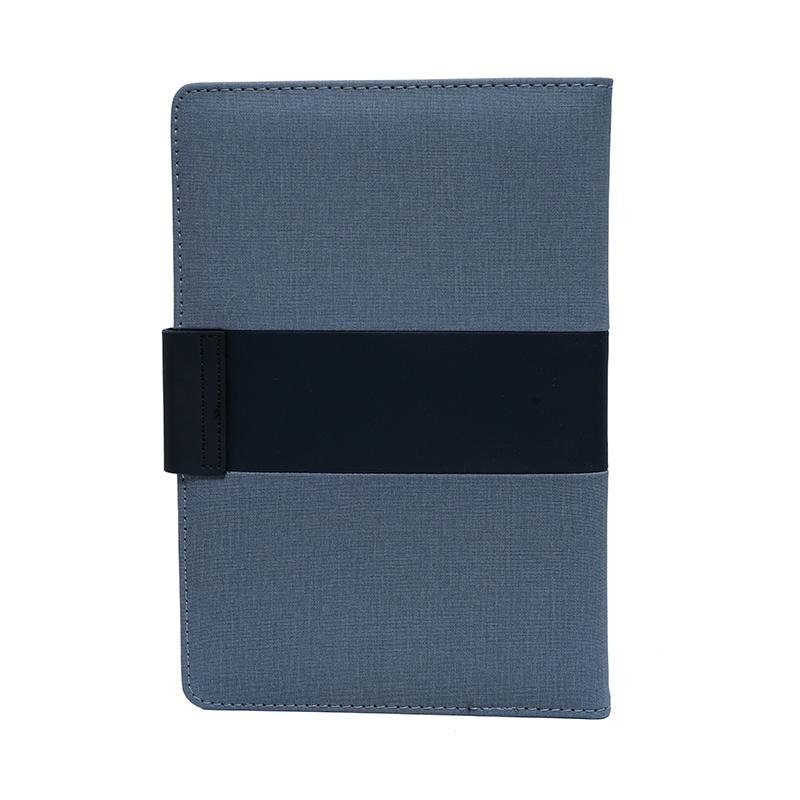 personalized Gray & Black - Pu Leather Notebook With Closure